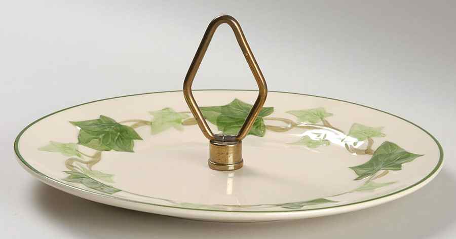 Ivy (American) Round Serving Plate with Handle (SP) by Franciscan-1