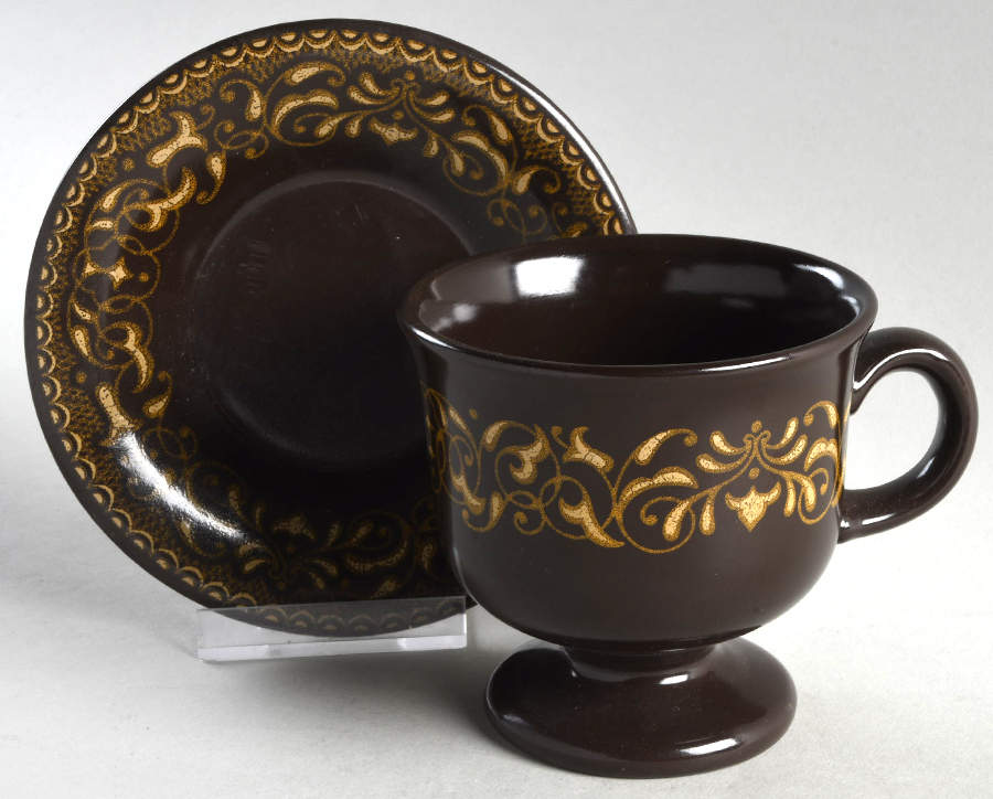 Jamoca Footed Cup & Saucer Set by Franciscan-1
