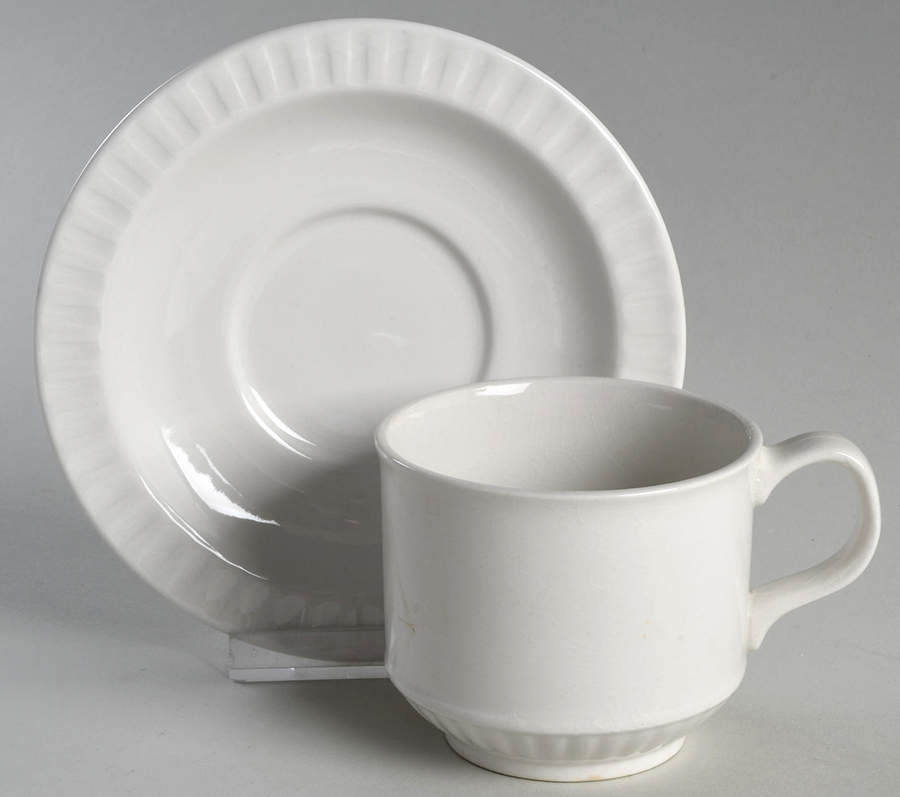 Leeds Flat Cup & Saucer Set by Franciscan-1
