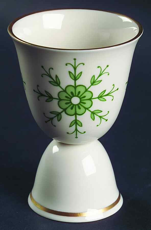 Lorraine Green Double Egg Cup by Franciscan-1