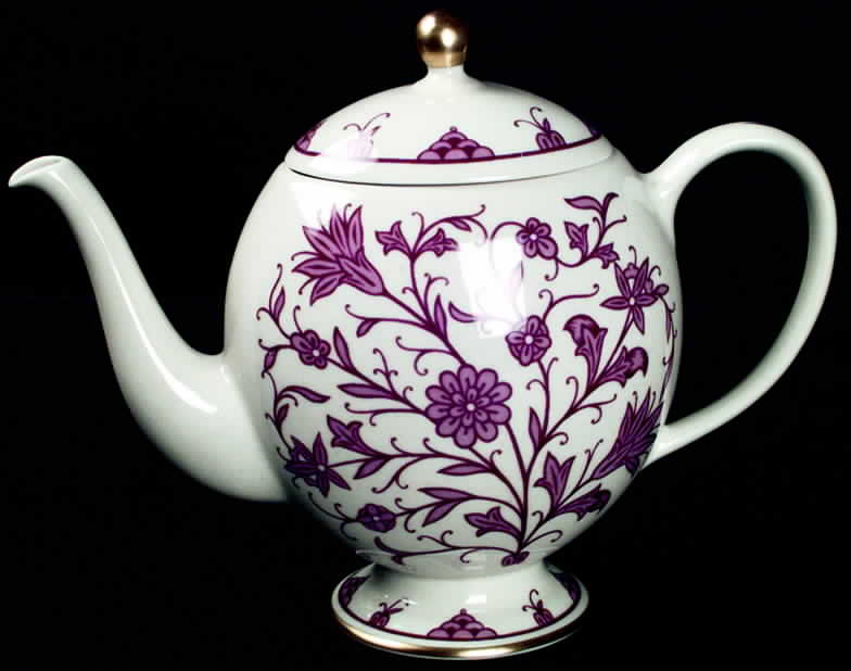 Lorraine Maroon Teapot & Lid by Franciscan-1