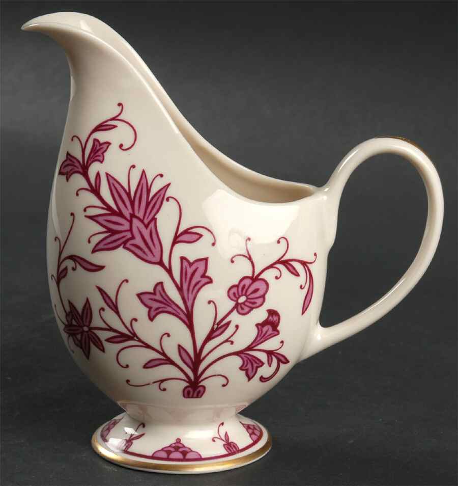 Lorraine Maroon Creamer by Franciscan-1
