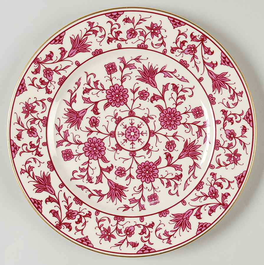Lorraine Maroon Luncheon Plate by Franciscan-1