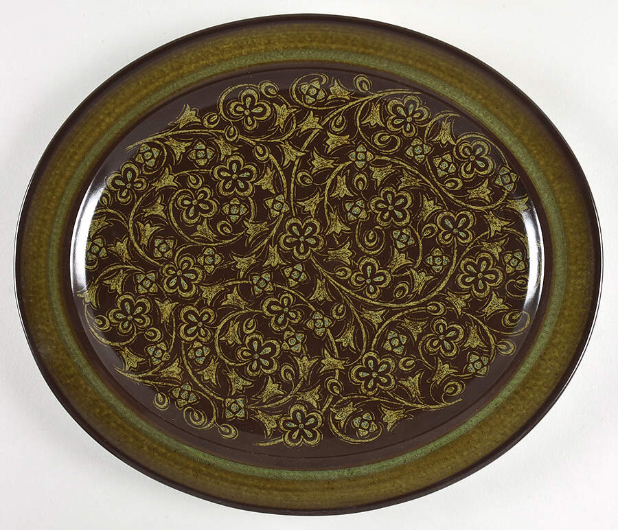 Madeira (USA) 13" Oval Serving Platter by Franciscan-1