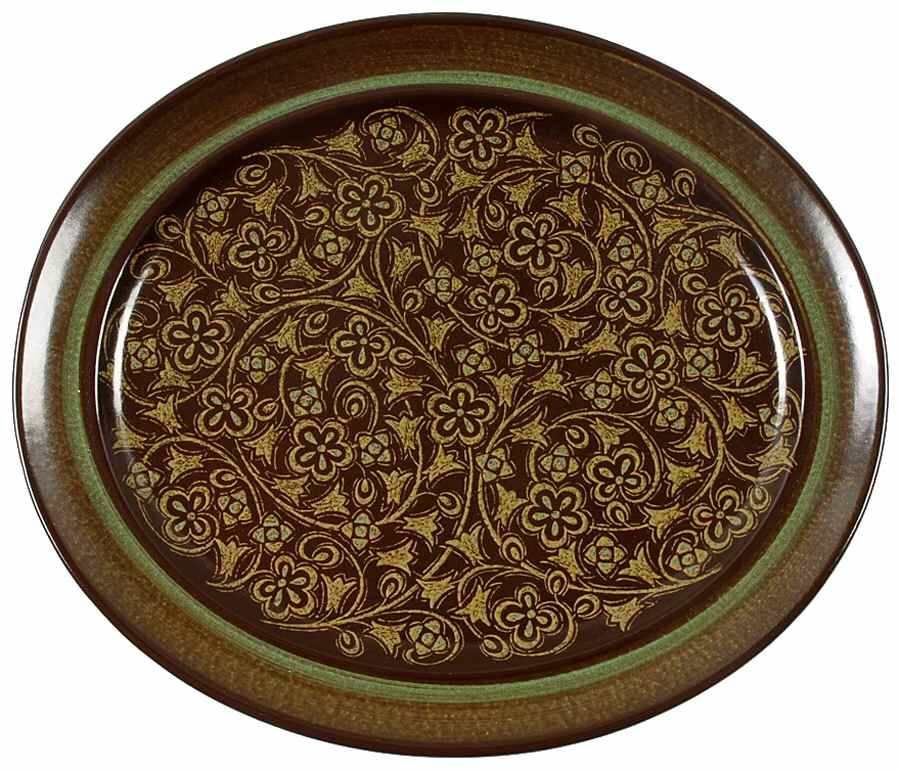 Madeira (USA) 13" Oval Serving Platter by Franciscan-1