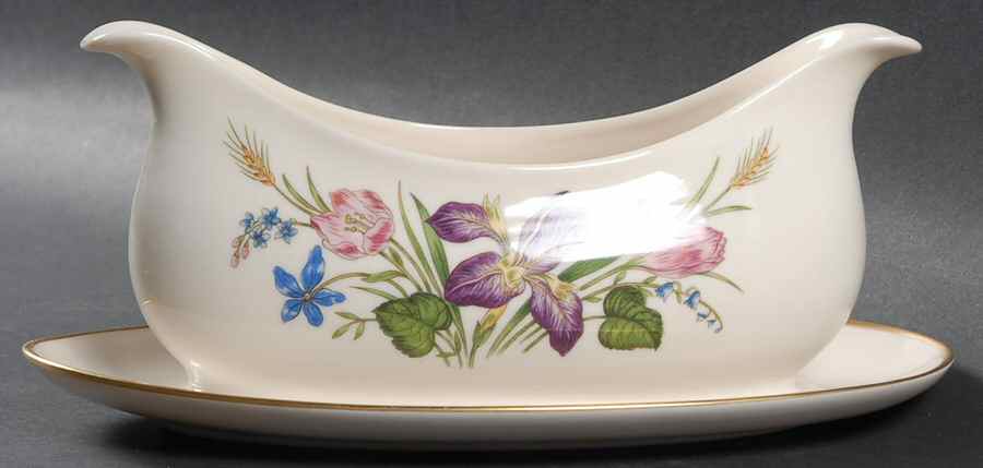 Mariposa Gravy Boat with Attached Underplate by Franciscan-1