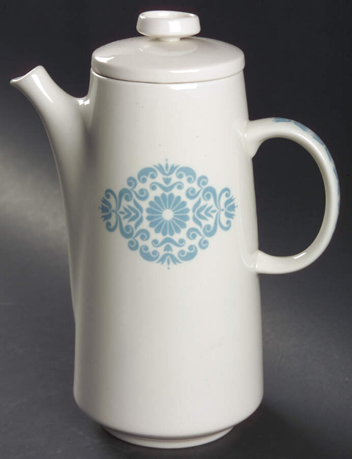 Medallion Blue Coffee Pot & Lid by Franciscan-1