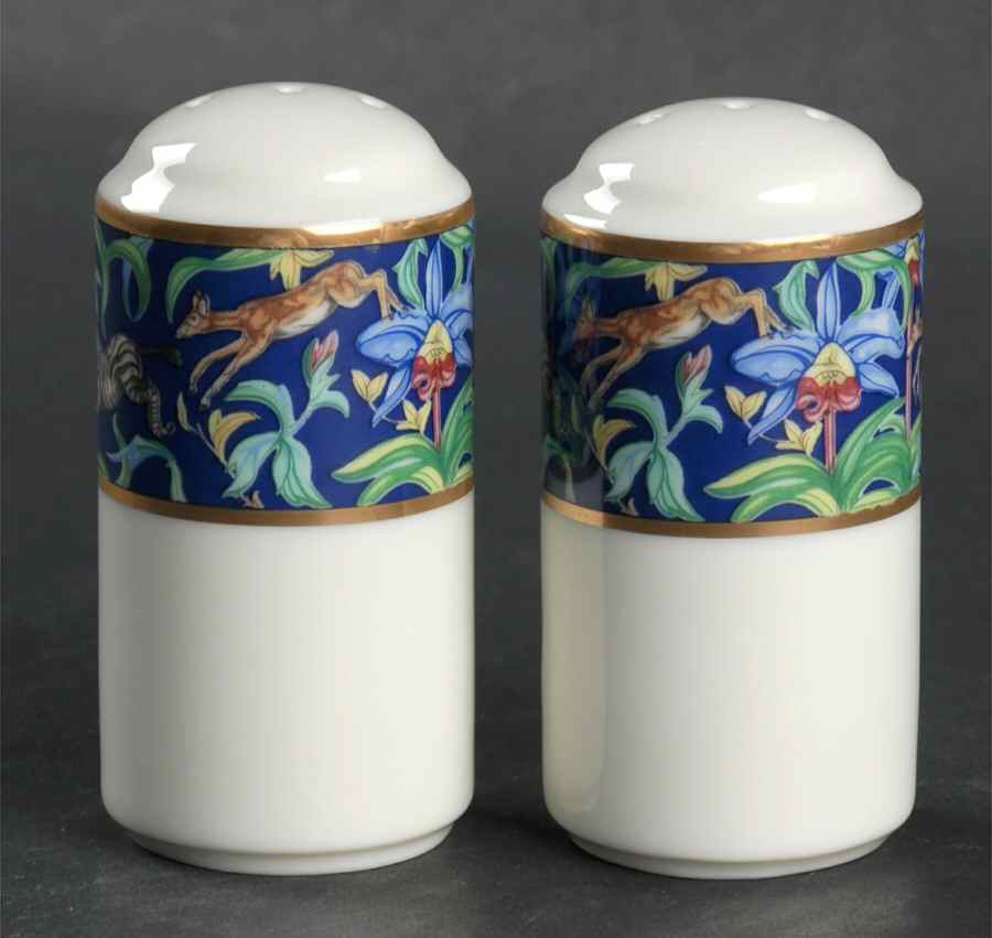 Menagerie Blue Salt & Pepper Set by Franciscan-1