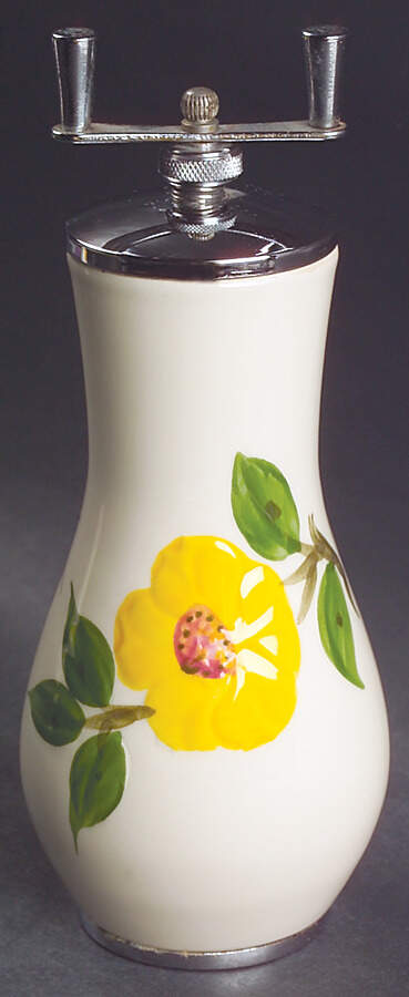Meadow Rose Bulbous Pepper Mill by Franciscan-1