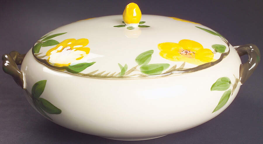 Meadow Rose Round Covered Vegetable by Franciscan-1