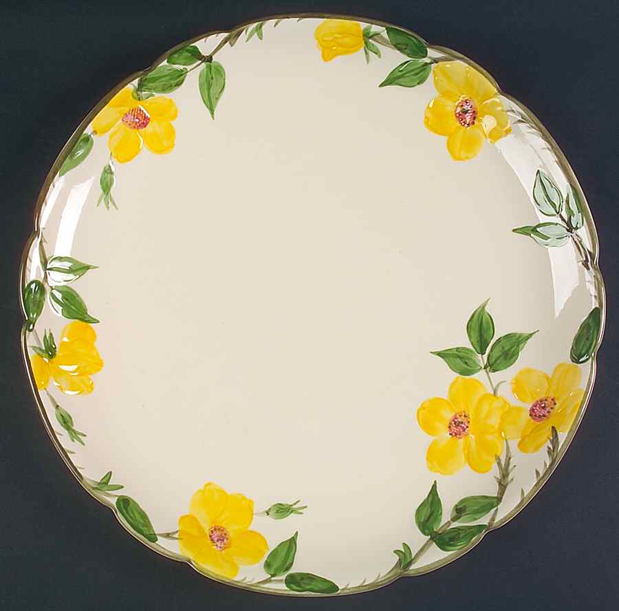 Meadow Rose 14" Chop Plate (Round Platter) by Franciscan-1
