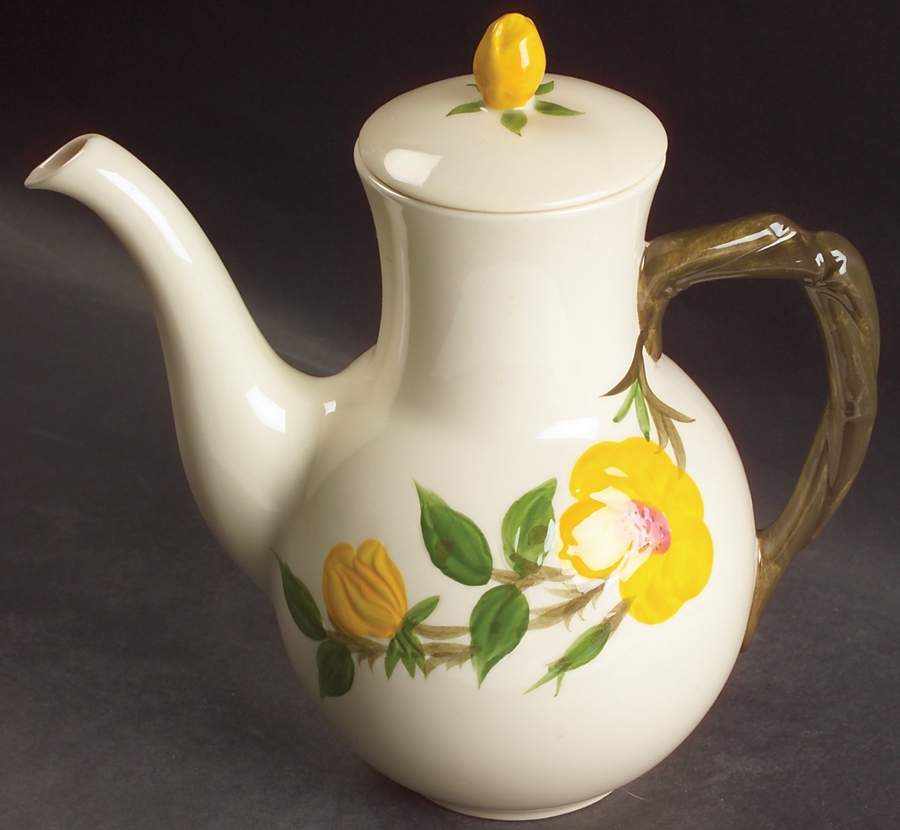 Meadow Rose Coffee Pot & Lid by Franciscan-1