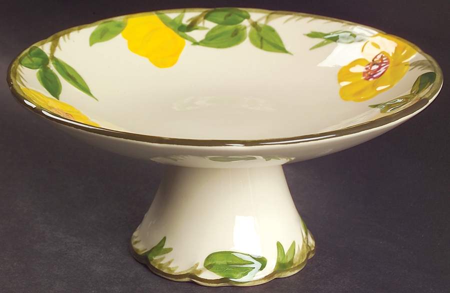 Meadow Rose Round Compote (Height X Width) by Franciscan-1