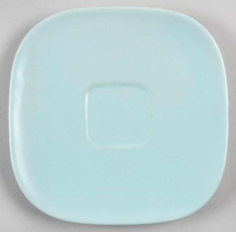 Metropolitan Aqua (Turquoise) Saucer for Flat Cup by Franciscan-1