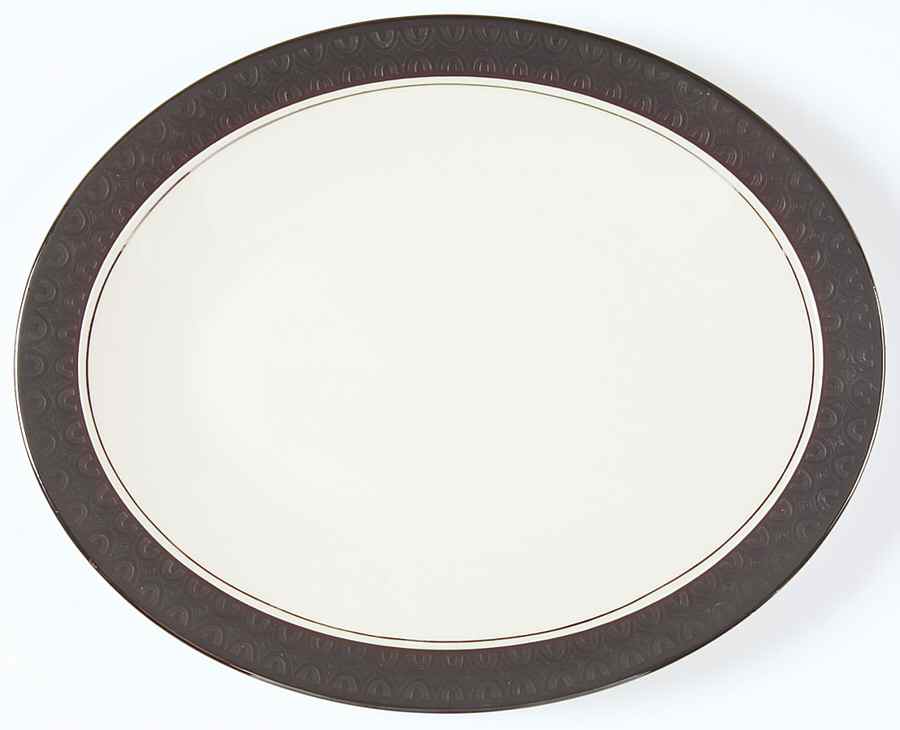 Midnight Mist 13" Oval Serving Platter by Franciscan-1