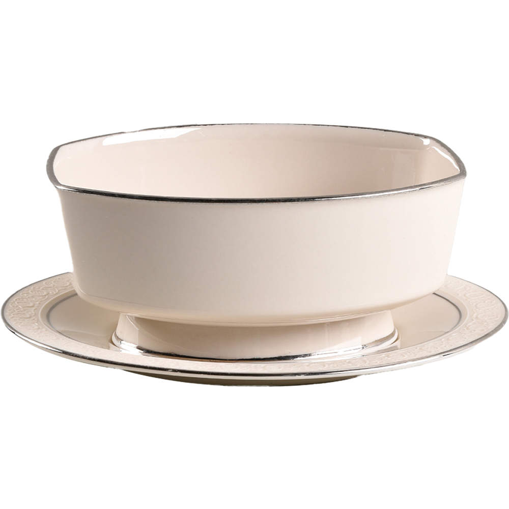 Moon Glow Gravy Boat & Underplate by Franciscan-1