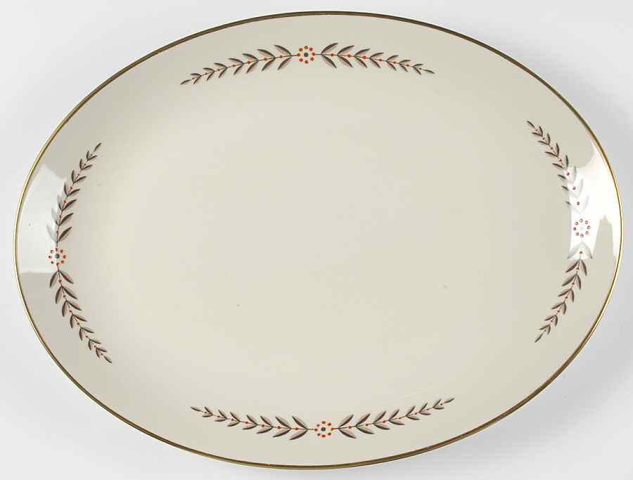 Mountain Laurel 16" Oval Serving Platter by Franciscan-1