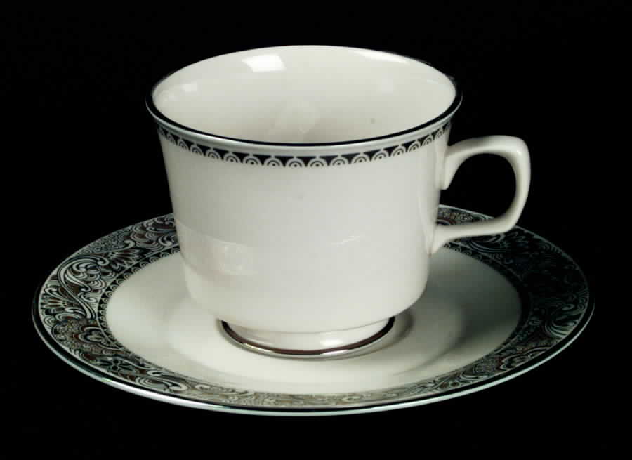 Nouvelle Ivory Footed Cup & Saucer Set by Franciscan-1
