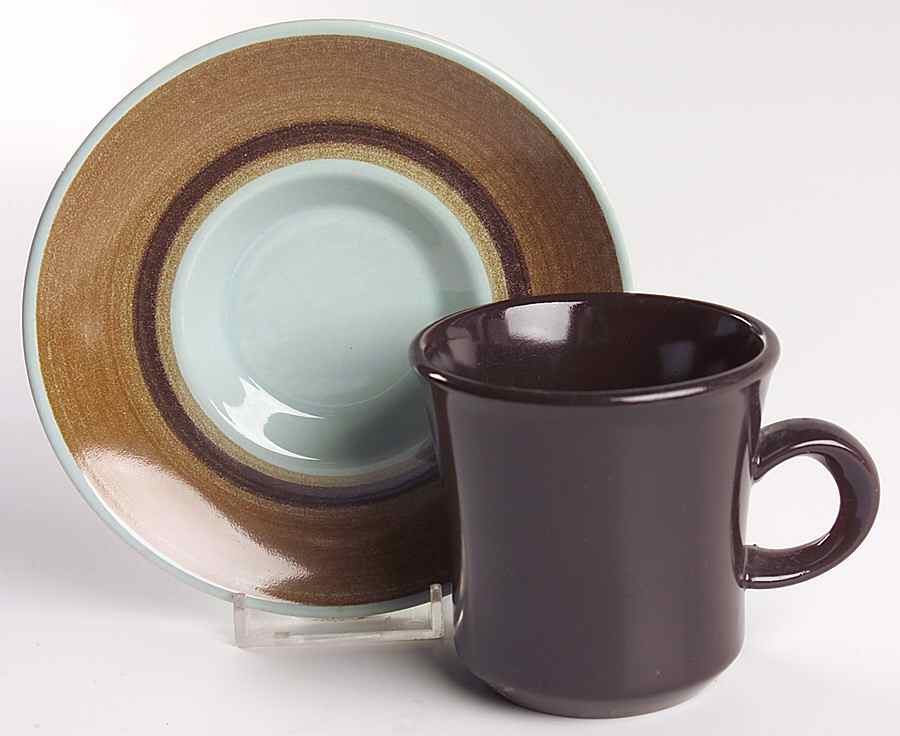Nut Tree (USA) Flat Cup & Saucer Set by Franciscan-1