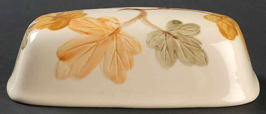 October Lid for 1/4 Pound Butter No Finial by Franciscan-1