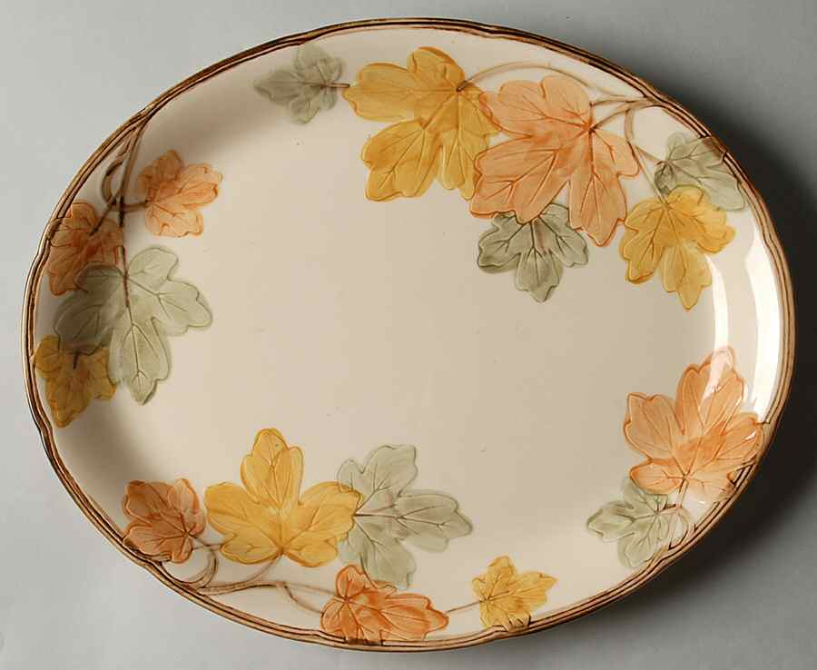 October 14" Oval Serving Platter by Franciscan-1