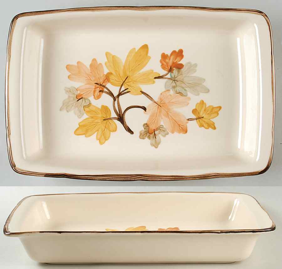 October Rectangular Microwave Baker by Franciscan-1
