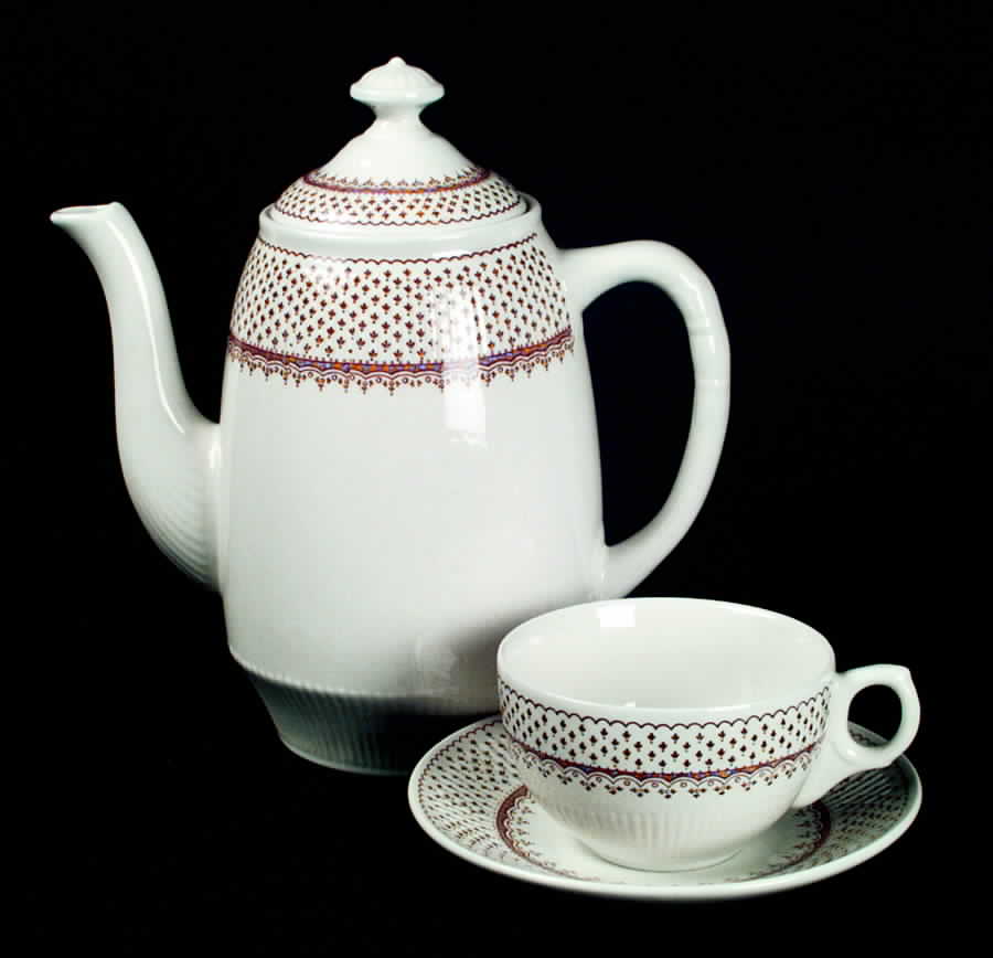 Orleans Flat Cup & Saucer Set by Franciscan-1