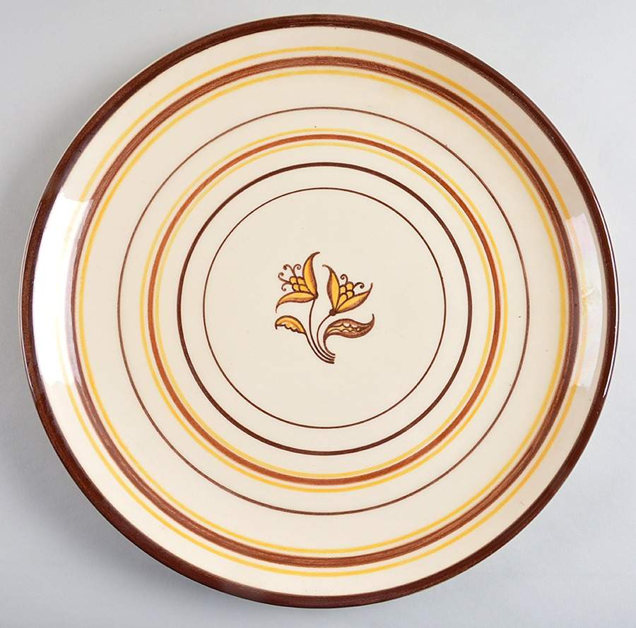 Padua Creme Brown 14" Chop Plate (Round Platter) by Franciscan-1