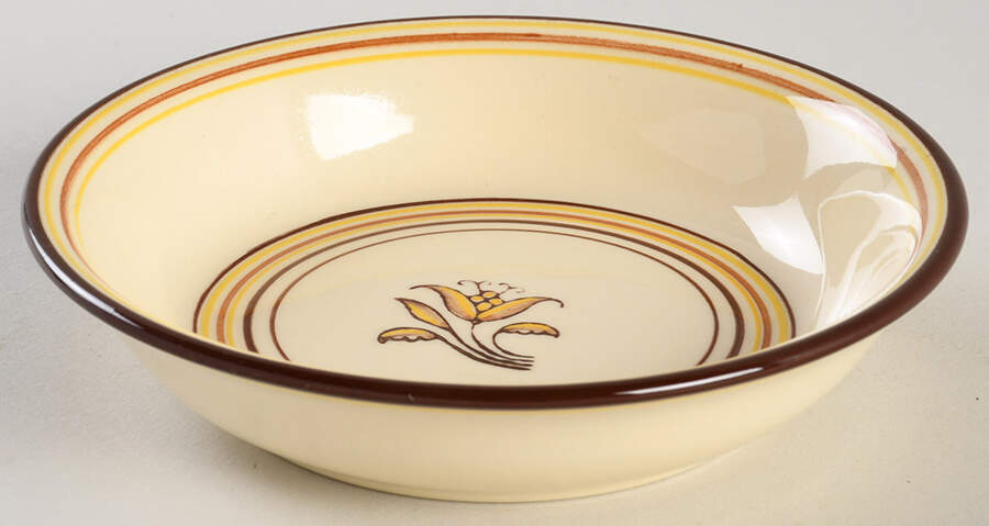 Padua Creme Brown Fruit/Dessert (Sauce) Bowl by Franciscan-1