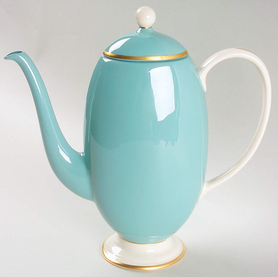 Palomar Robins Egg Blue Coffee Pot & Lid by Franciscan-1
