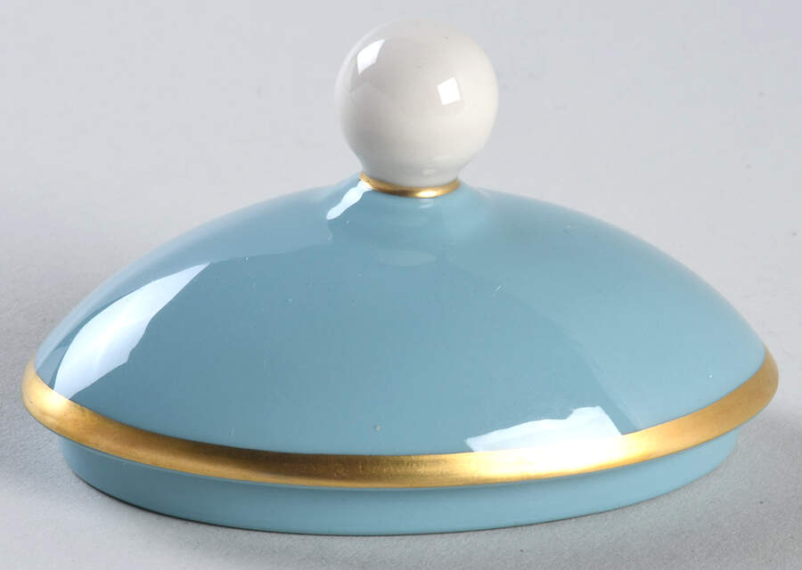 Palomar Robins Egg Blue Lid for Sugar Bowl by Franciscan-1