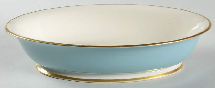 Palomar Robins Egg Blue 9" Oval Vegetable Bowl by Franciscan-1