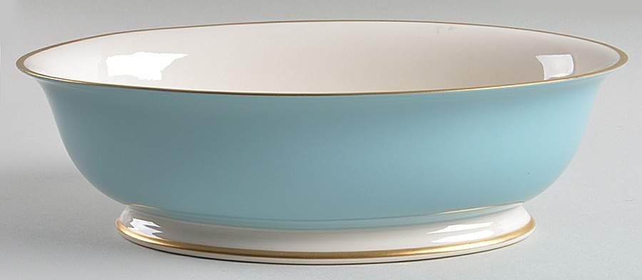 Palomar Robins Egg Blue 9" Oval Vegetable Bowl by Franciscan-1