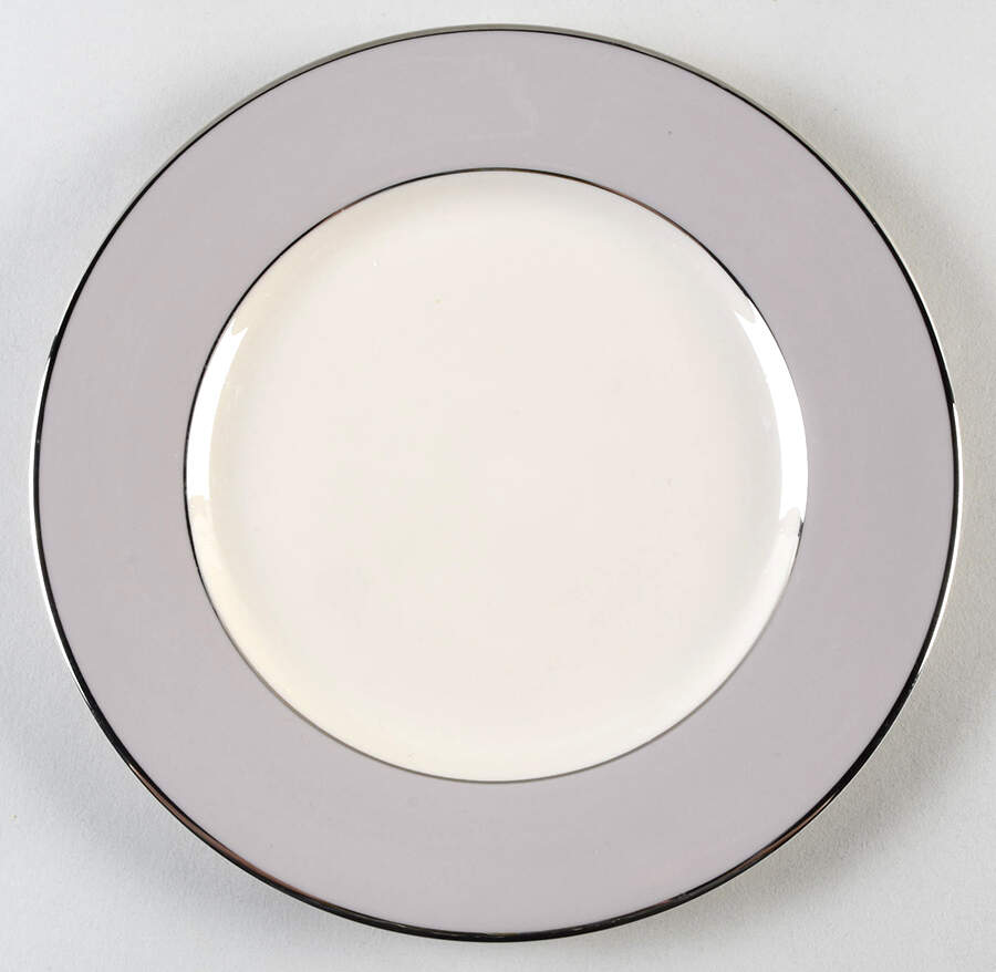 Palomar Grey (Platinum Trim) Luncheon Plate by Franciscan-1