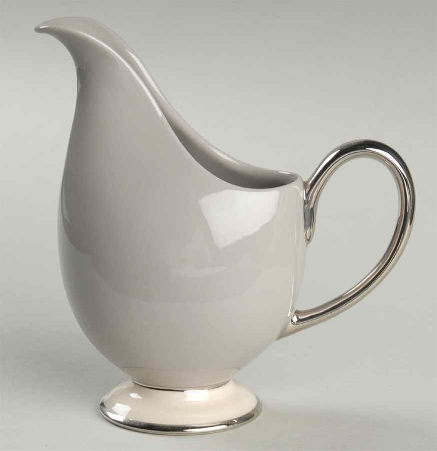 Palomar Grey (Platinum Trim) Creamer by Franciscan-1