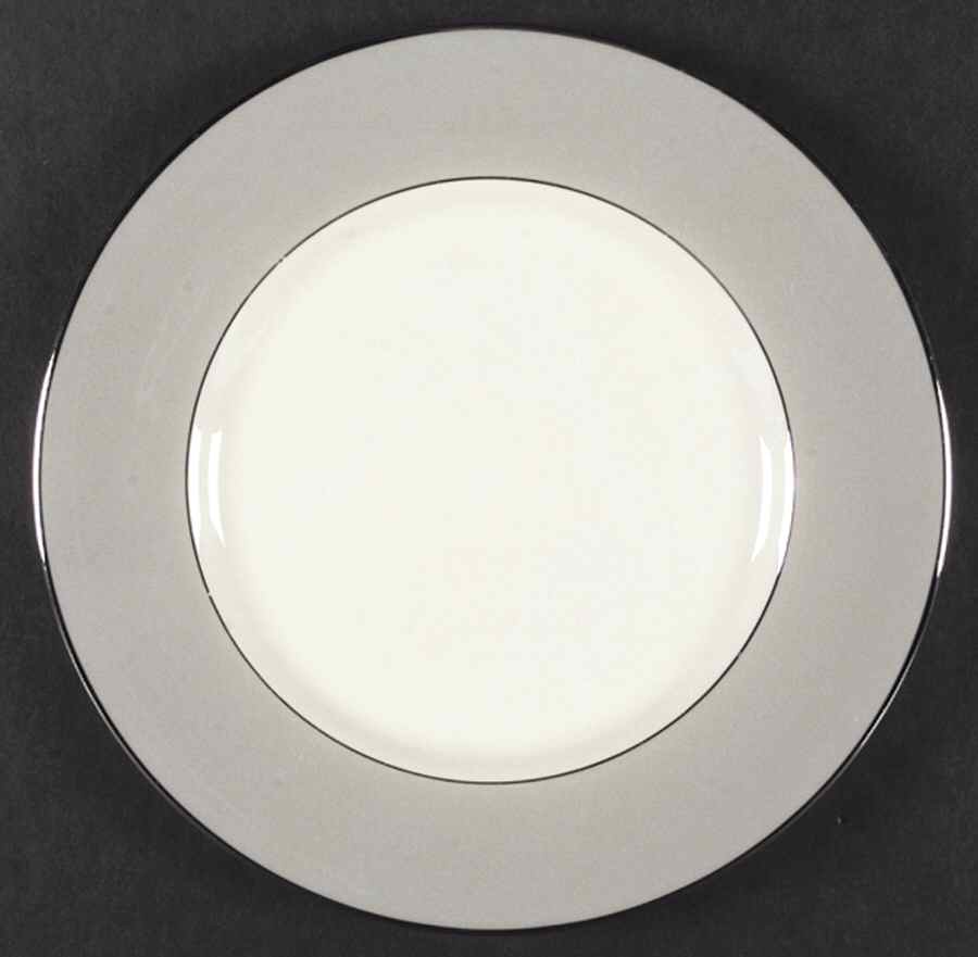 Palomar Grey (Platinum Trim) Dinner Plate by Franciscan-1