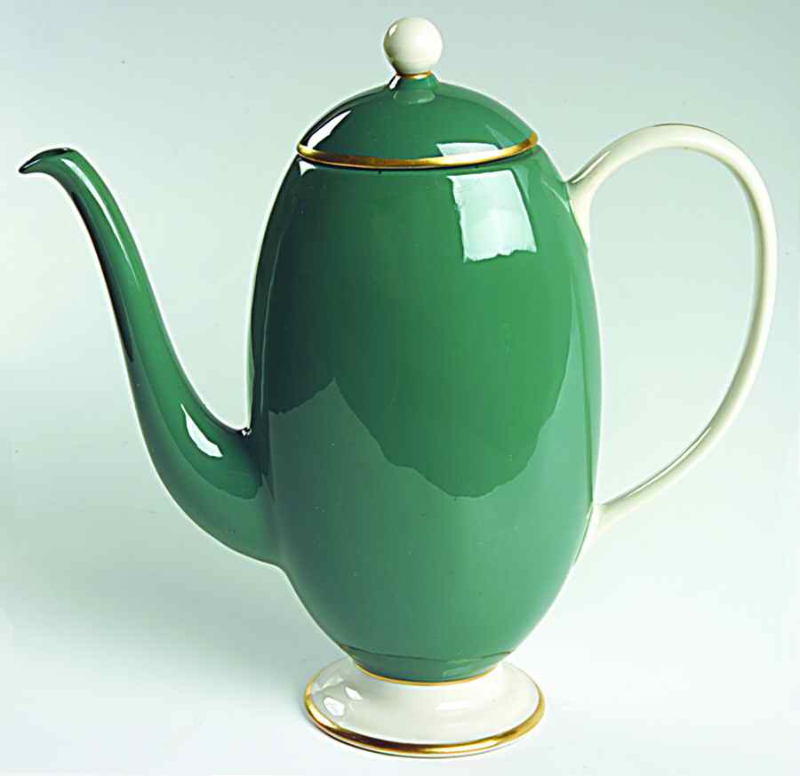 Palomar Jade (Dark Green) Coffee Pot & Lid by Franciscan-1