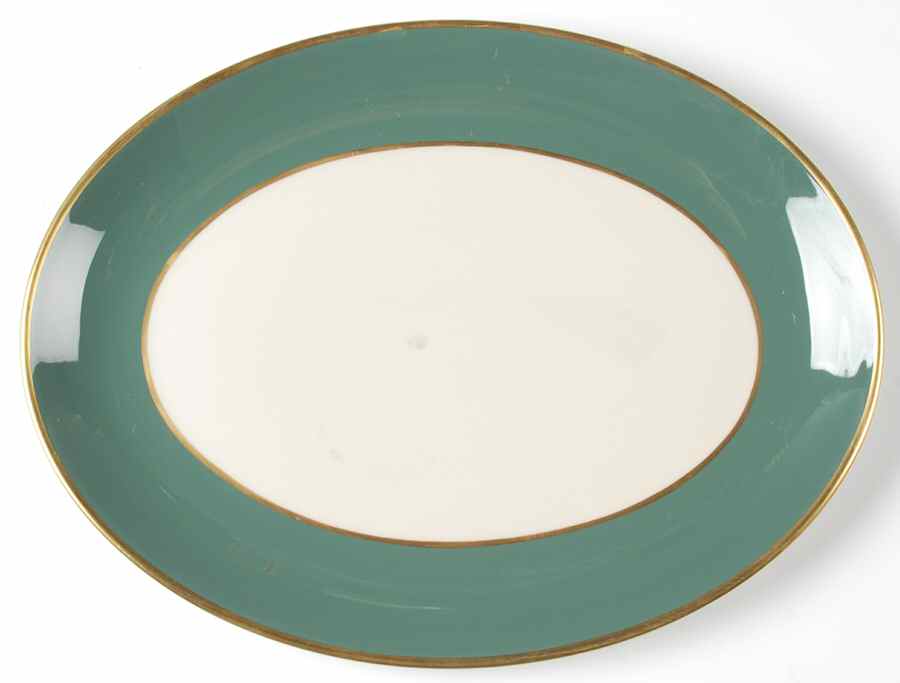Palomar Jade (Dark Green) 12" Oval Serving Platter by Franciscan-1