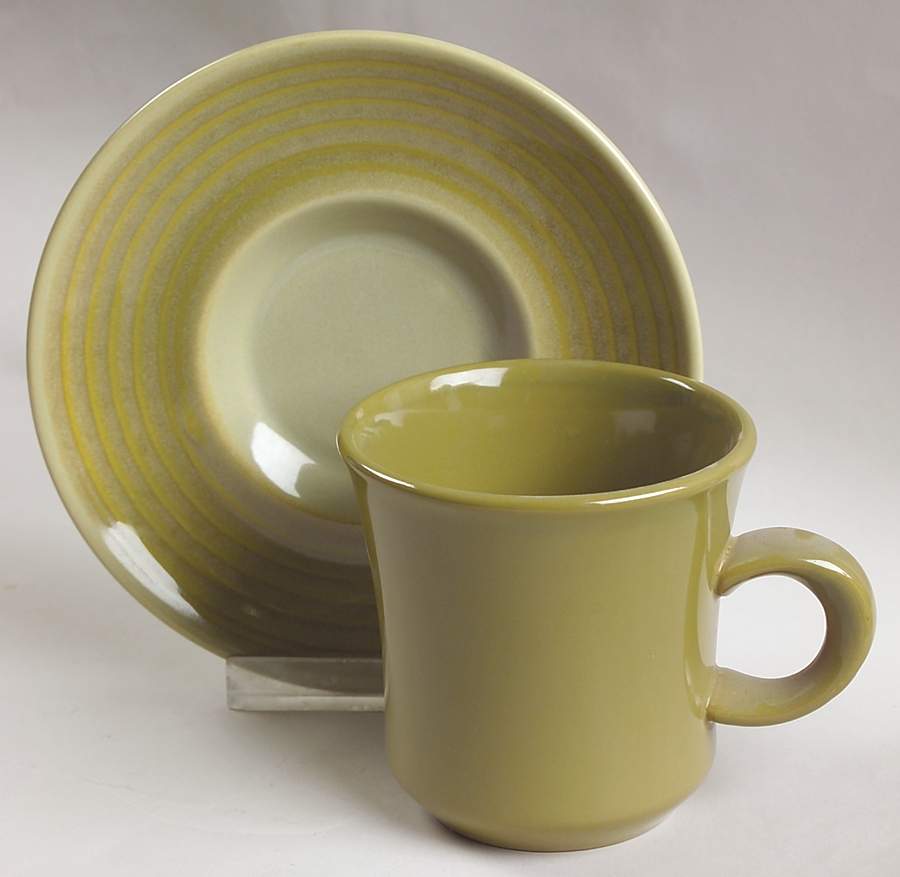 Pebble Beach Flat Cup & Saucer Set by Franciscan-1