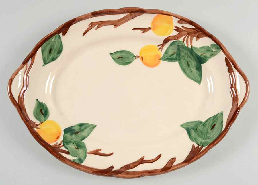 Peach Tree 14" Oval Serving Platter by Franciscan-1