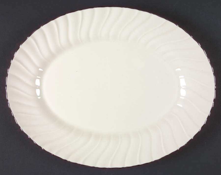 Platina 13" Oval Serving Platter by Franciscan-1