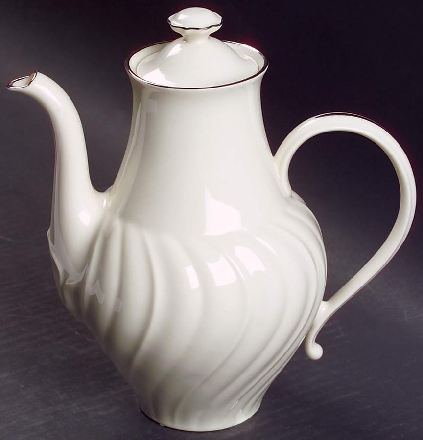 Platina Coffee Pot & Lid by Franciscan-1