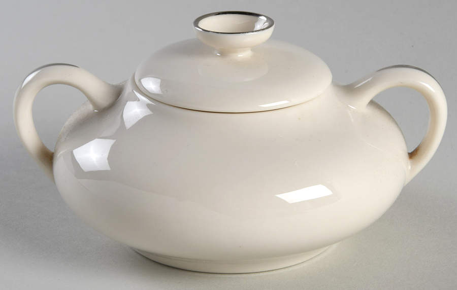 Platinum Band Sugar Bowl & Lid by Franciscan-1