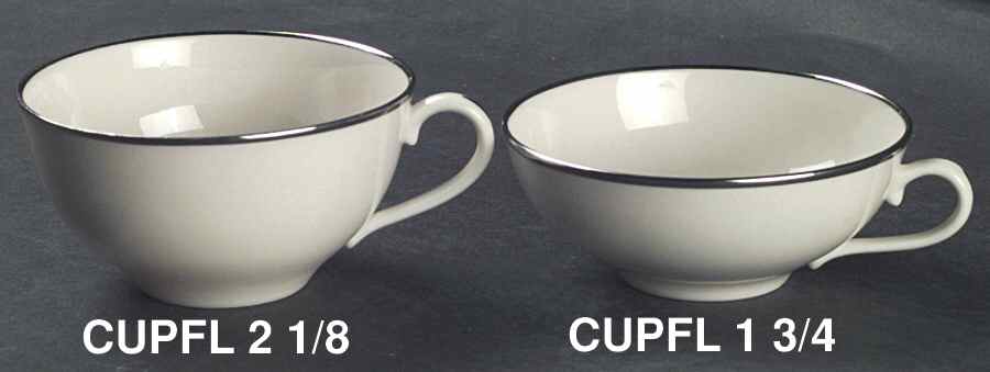 Platinum Band Flat Cup by Franciscan-1