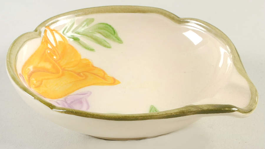 Poppy (Yellow & Purple Flowers) Small Ashtray by Franciscan-1