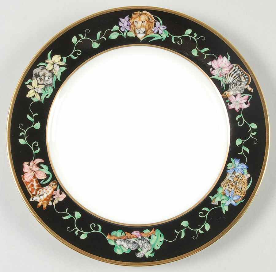 Rafiki Black Bread & Butter Plate by Franciscan-1