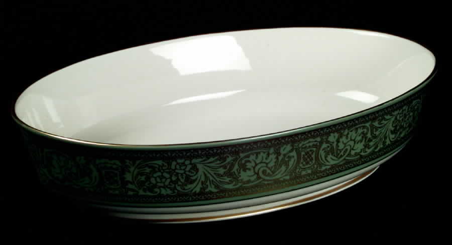 Renaissance Crown 9" Oval Vegetable Bowl by Franciscan-1