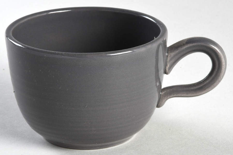 Reflections Smoke Grey Flat Cup by Franciscan-1