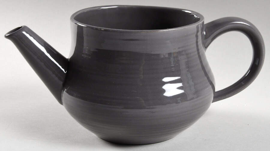 Reflections Smoke Grey Teapot No Lid by Franciscan-1