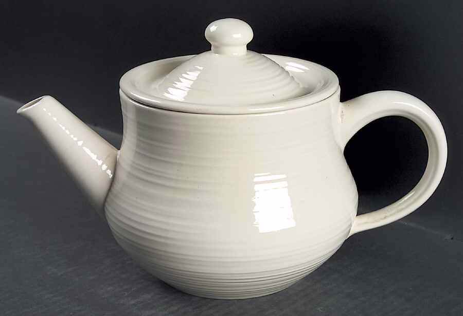 Reflections White Teapot & Lid by Franciscan-1